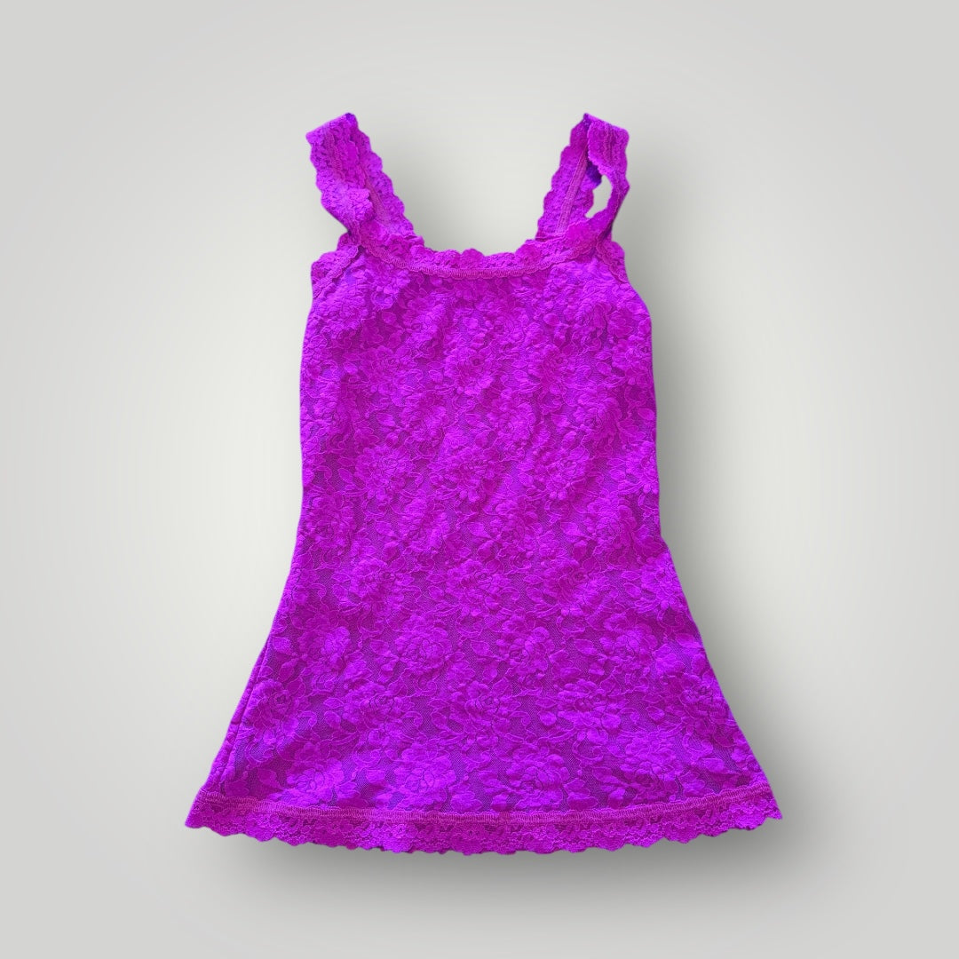 Purple Lace Tank Size S